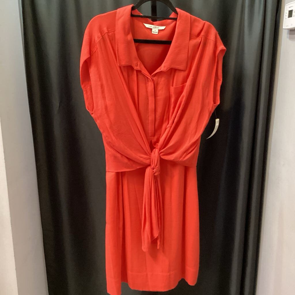 DVF Gauze Collar Tie Overlay DRESSES 12