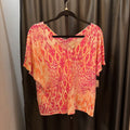 Chicos V Neck Cotton SS Tee Print TOPS 2p
