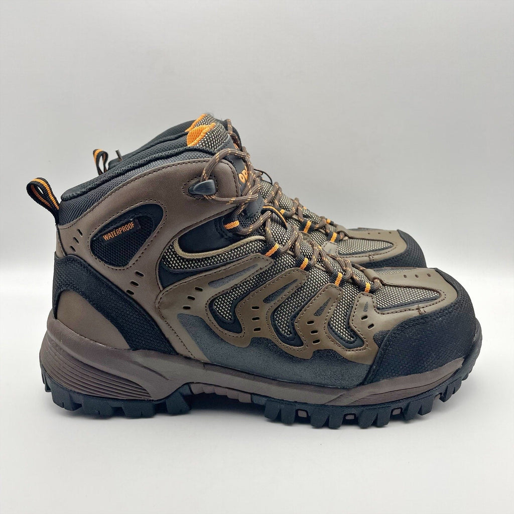 Propet Mens Sentry Work Boots US 8 XX (5E) Brown Composite Toe Waterproof NWOB