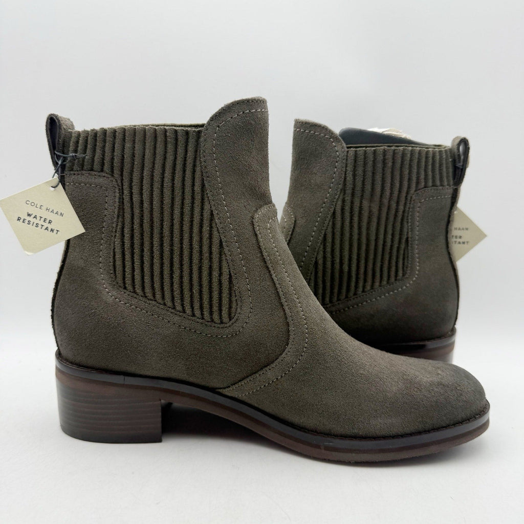 Cole Haan Womens Peetz Chelsea Ankle Boots Size 6 B Suede Water Resistant NWOB