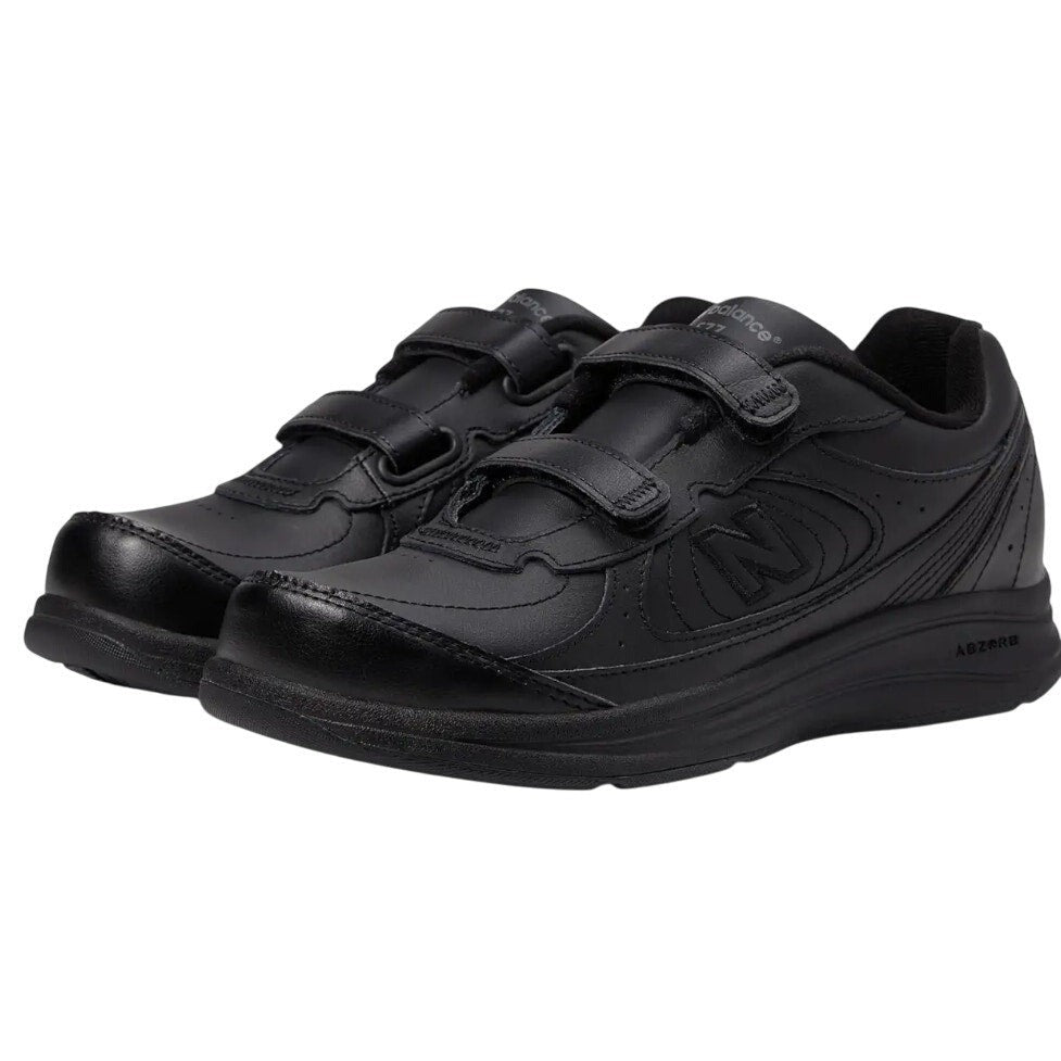 New Balance Womens 577 Walking Sneakers Size 7 EU 37.5 Black Hook-and-Loop NIB