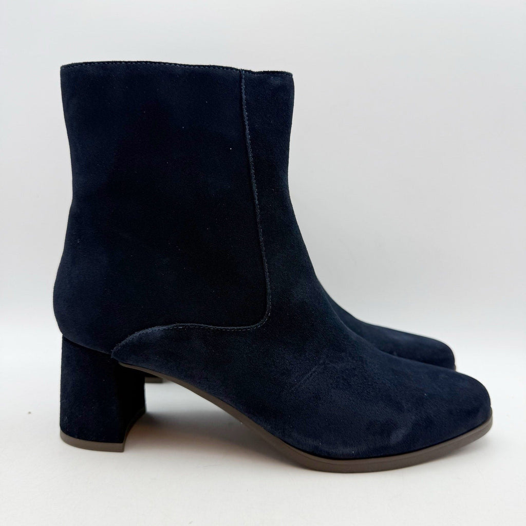Blondo Womens Hylia Ankle Boots Size 8 M Navy Blue Suede Waterproof NIB
