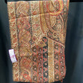 No Label Kalamkari Wool Silk Paisley SCARVES