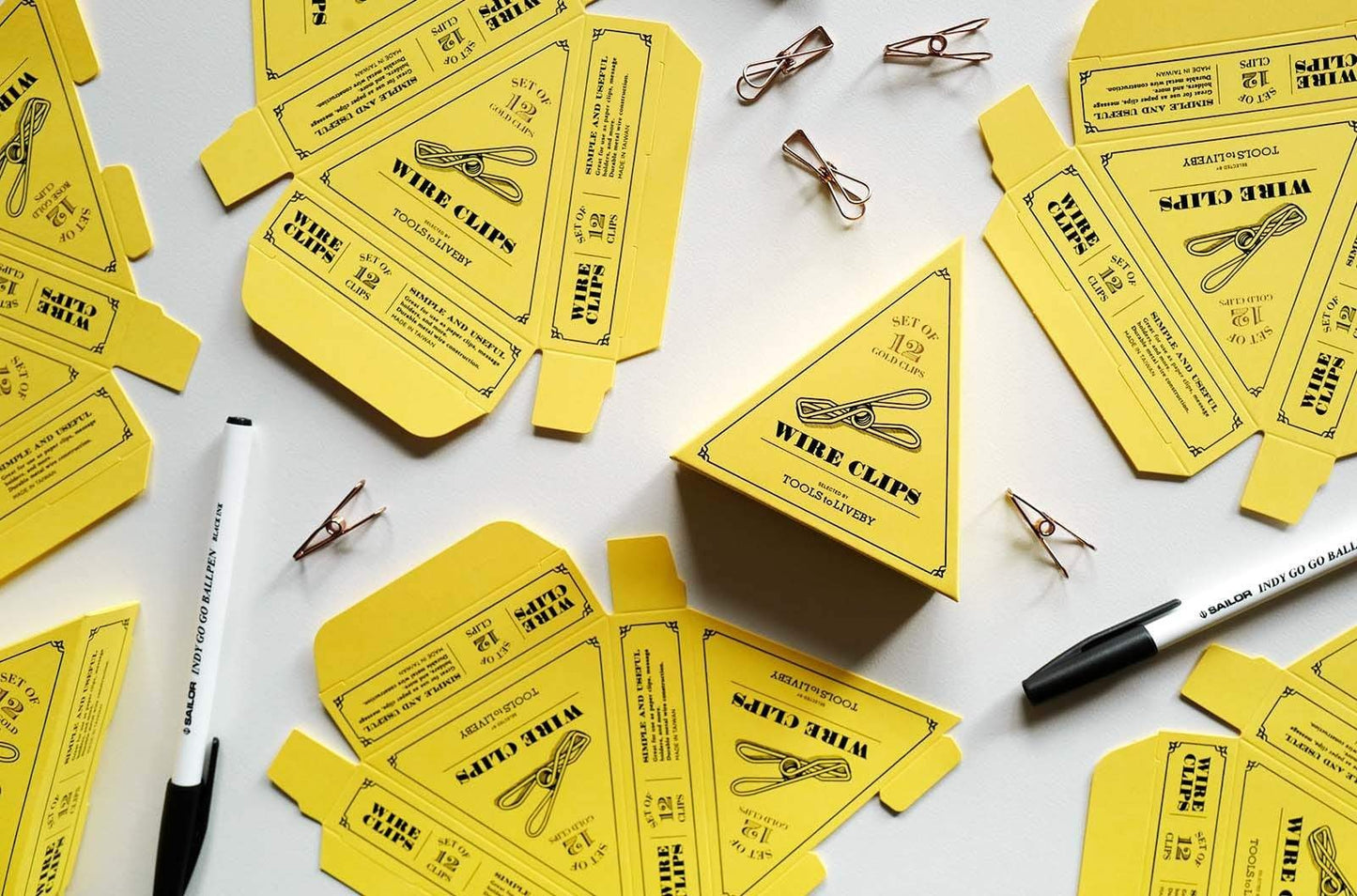 Tools to Liveby Wire Clips (Gold Paper Clips)