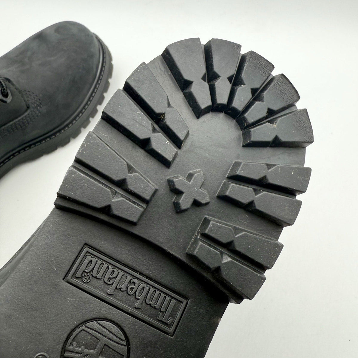 Timberland Premium Womens 6" Ankle Boots Size 6.5 Black Nubuck Leather WP NIB