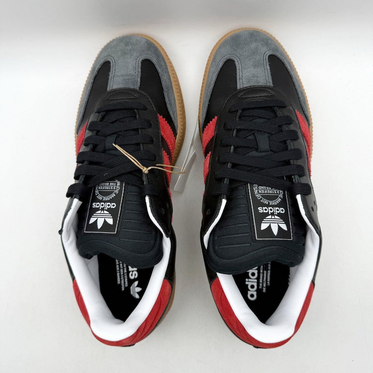 Adidas Samba XLG Sneakers MENS 8 WOMENS 9 Black Red Suede Athletic NIB