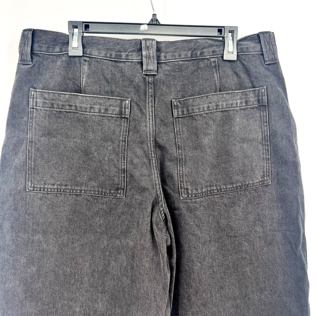MADEWELL Women's Denim Culottes Size 31 US 10 Black Johnston High Rise NT218 NWT