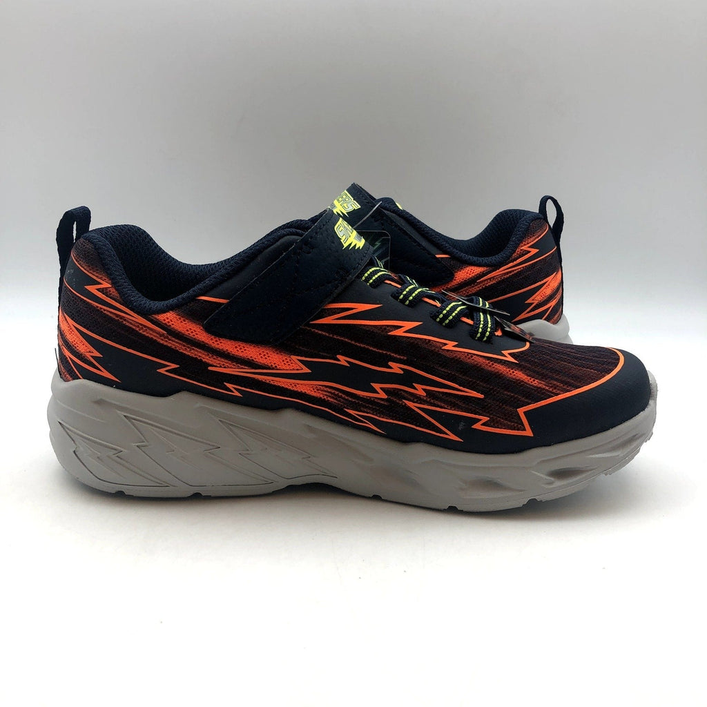 SKECHERS Boys Light Storm 2.0 Sneakers Bolt Brights Size 11 Orange Green NIB