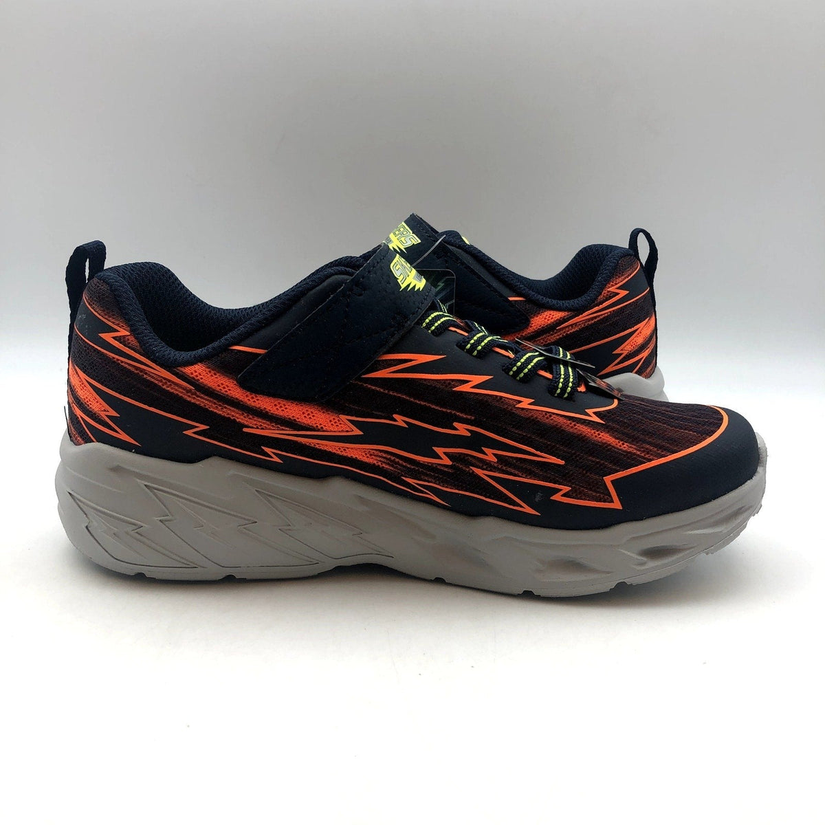 SKECHERS Boys Light Storm 2.0 Sneakers Bolt Brights Size 11 Orange Green NIB