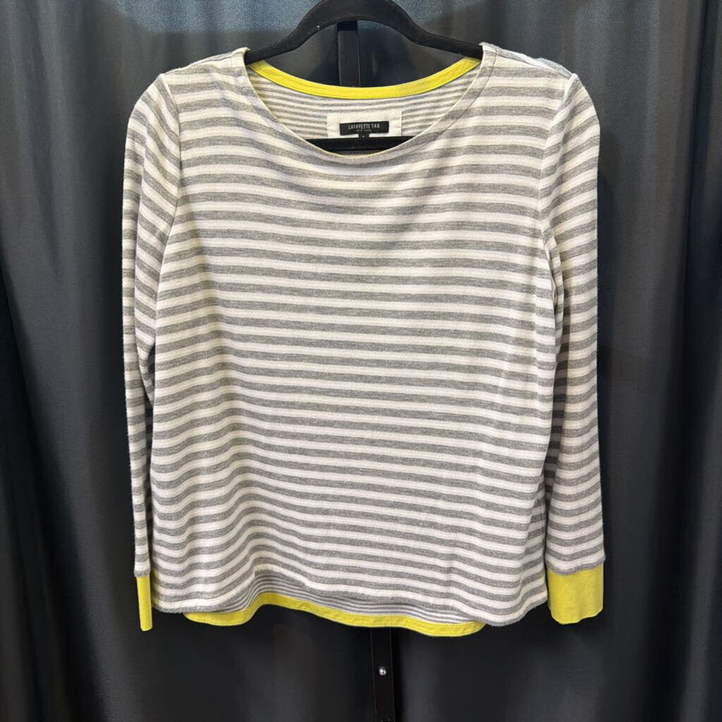 Lafayette 148 Cotton Stripe TOPS Small