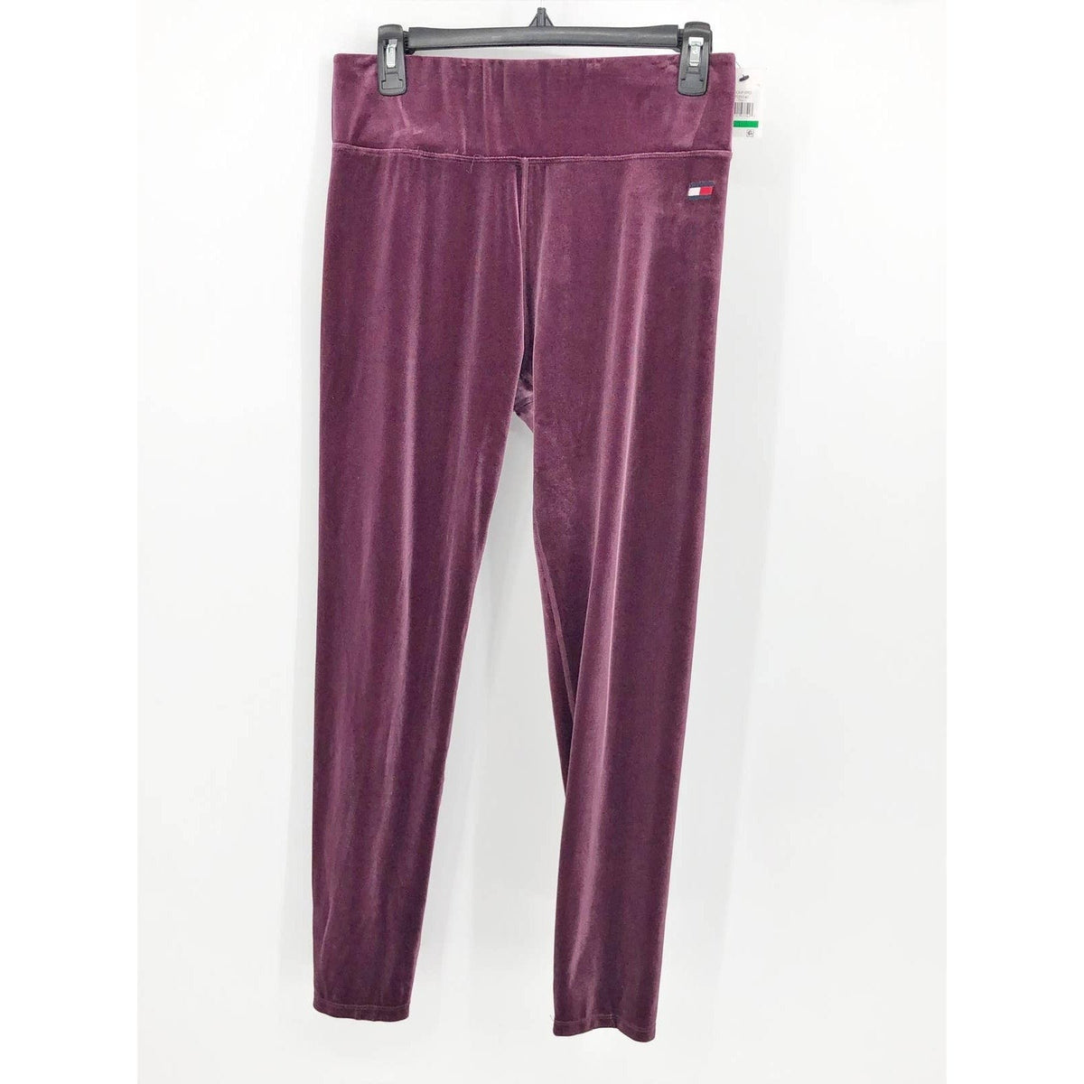 TOMMY HILFIGER Women's Velvet Active Leggings Crushed Grape XS