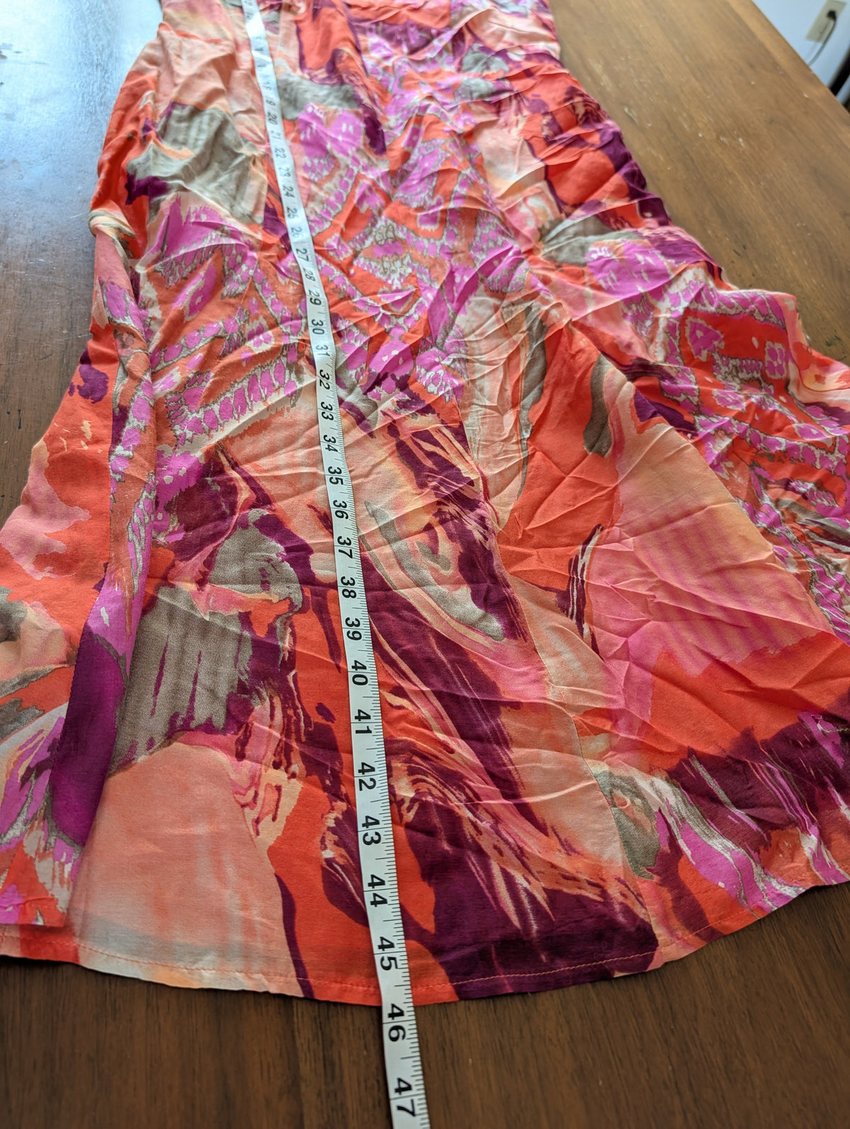 Silk Cotton Colorful Printed Dress - 8/M