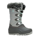 Kamik Big Kids SNOWANGEL Boots Size 7 EU 39 Grey Blue Insulated Waterproof NIB