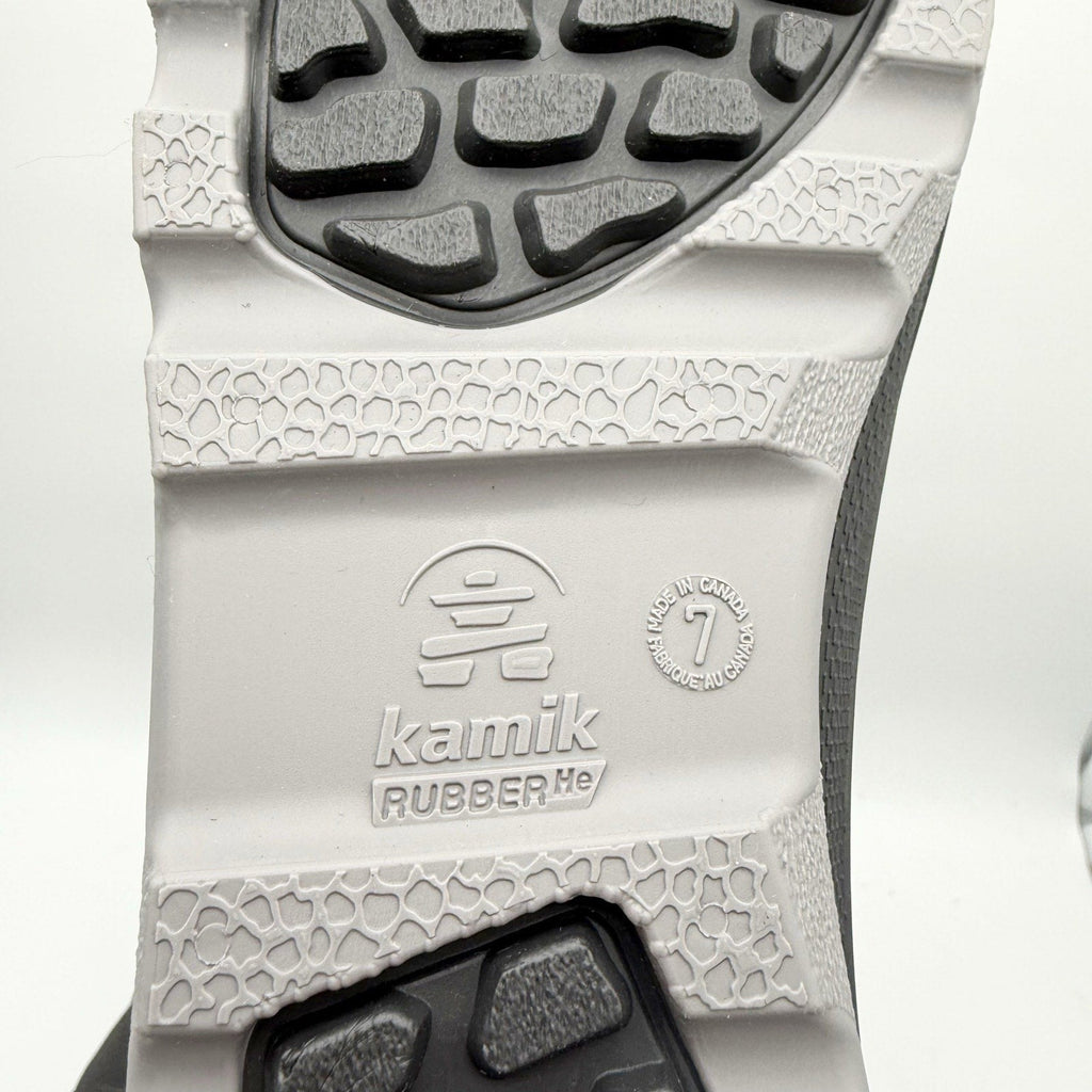 Kamik Big Kids SNOWANGEL Boots Size 7 EU 39 Grey Blue Insulated Waterproof NIB
