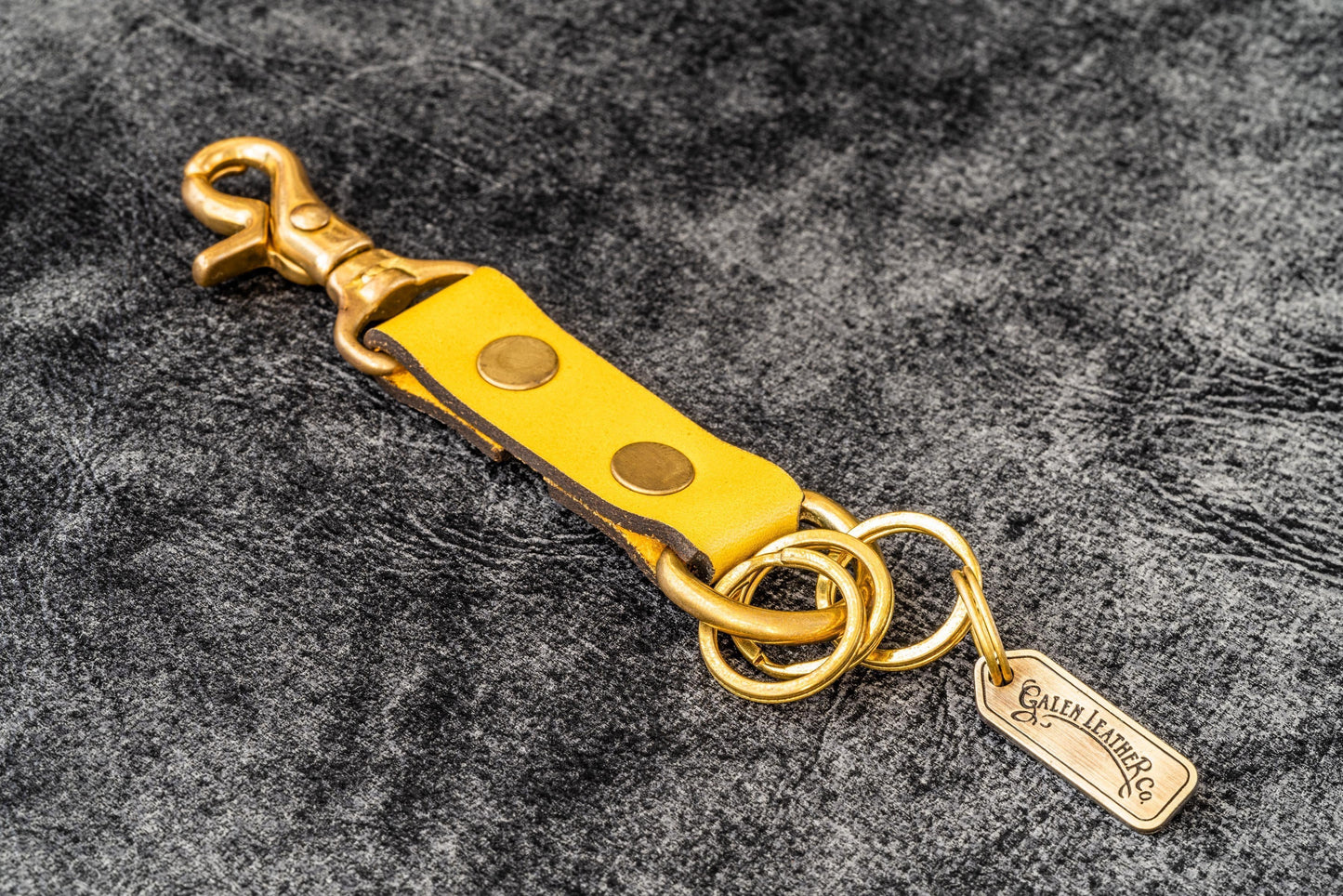 Leather Keychain - Alaska
