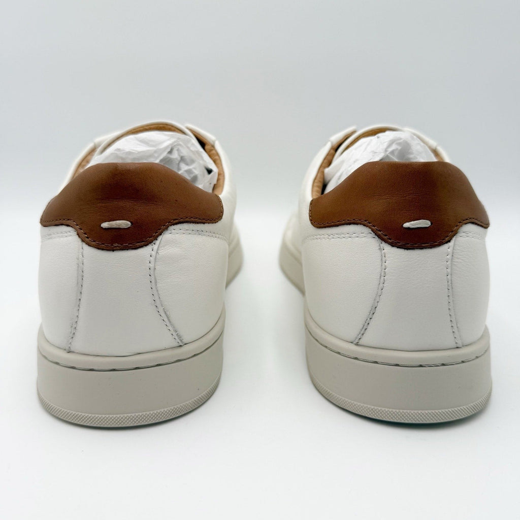 Florsheim Mens Monopoli Casual Sneakers Size 12 WIDE Cream White Leather NWOB