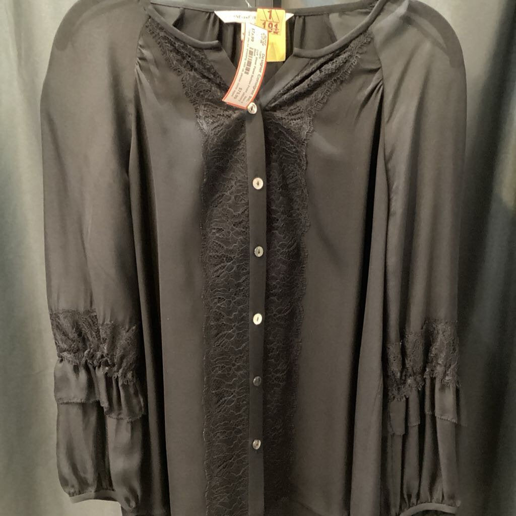 DVF Sheer Panel Button Front TOPS 0