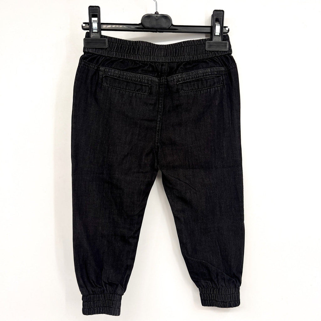 BARDOT JUNIOR Baby Chambray Slouchy Jogger Pants 12-18 Months Dark Grey NWT
