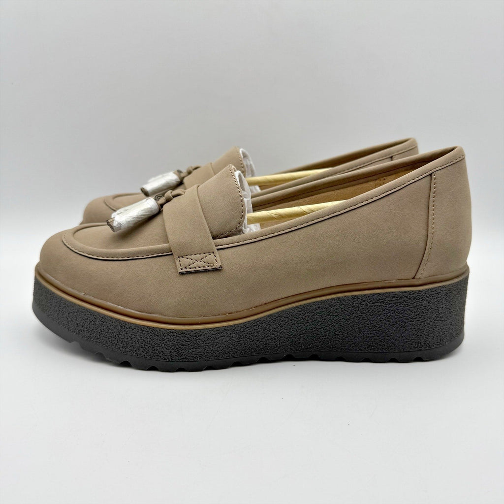 Soul Naturalizer Womens Josie Loafers Size 6.5M EU 36 Taupe Slip-on NIB
