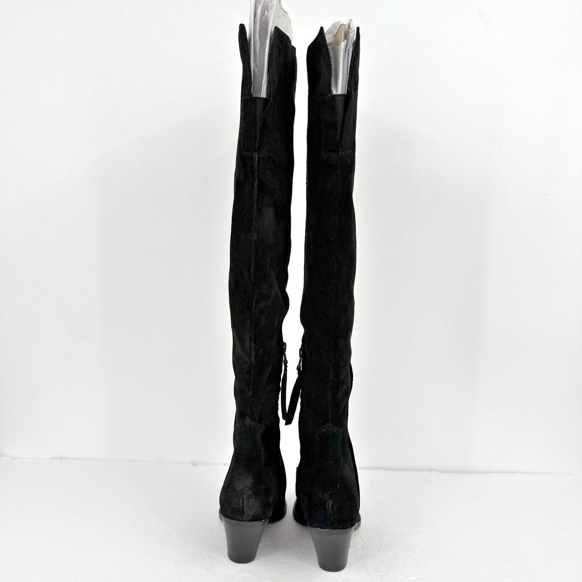 Sam Edelman Women Julee Over The Knee Boot Size 6 M Black Suede Leather NWOB