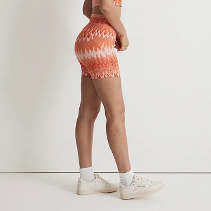 OUTDOOR VOICES Women TechSweat 5" Thrive Shorts XXS Orange Grapefruit Helios NWT
