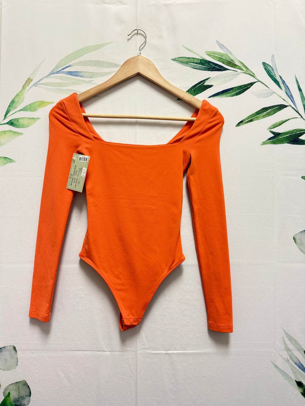 Aritzia Babaton Contour Squareneck Longsleeve Bodysuit (2XS)