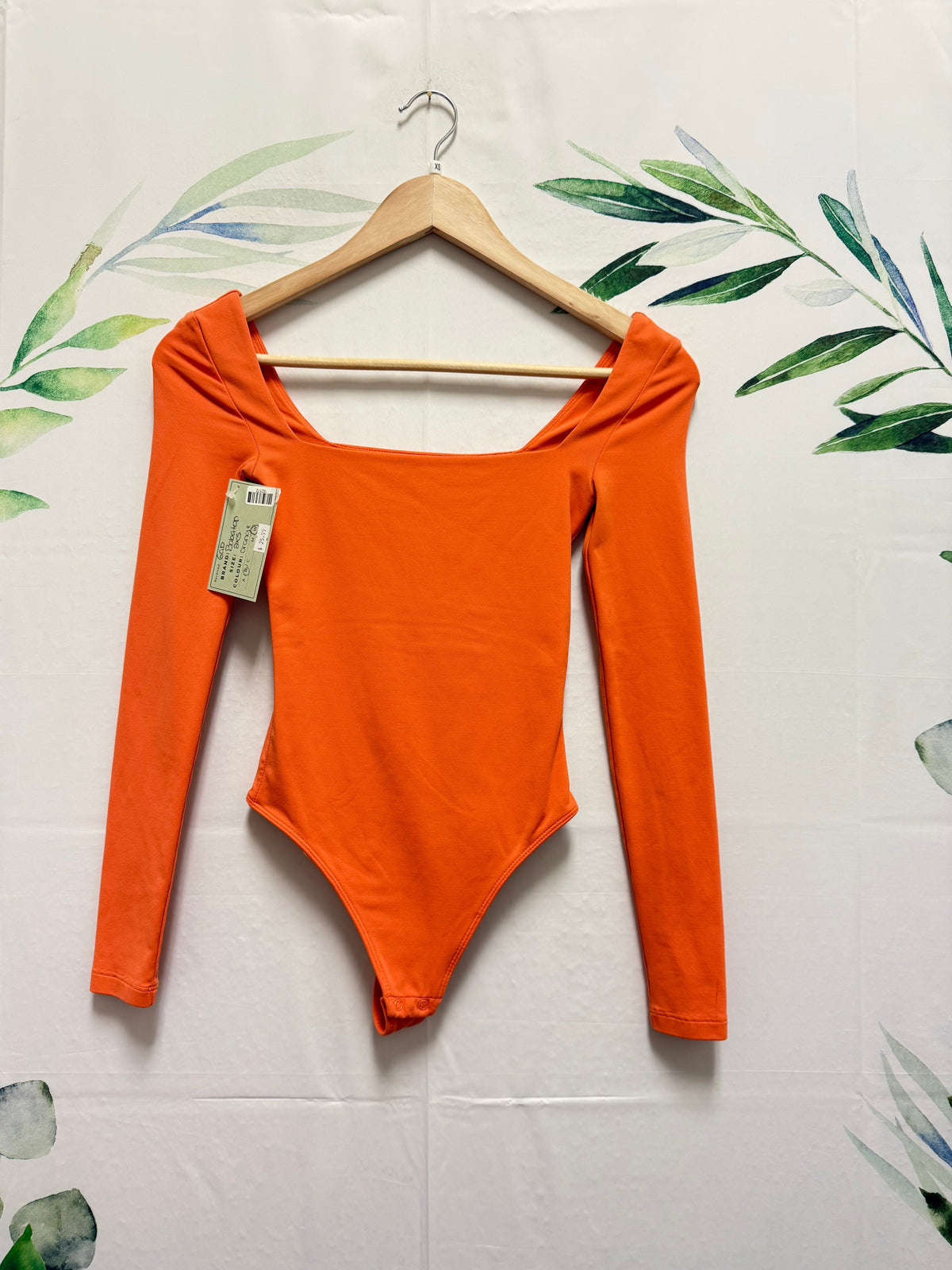 Aritzia Babaton Contour Squareneck Longsleeve Bodysuit (2XS)