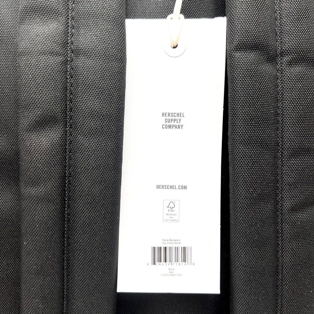 HERSCHEL SUPPLY CO. Kaine Backpack 28L Black School Work Office NWT