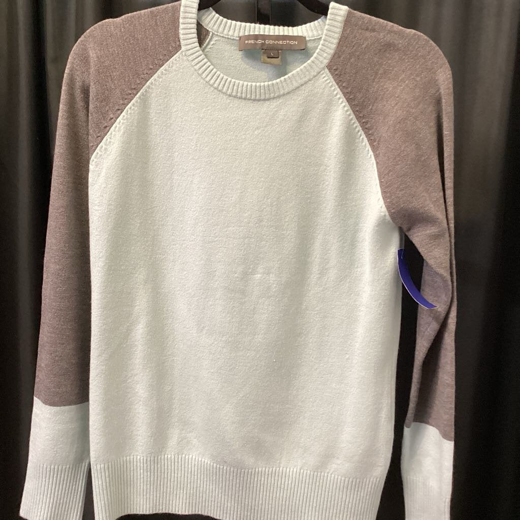 French Connection LS Two Tone SWEATERS L