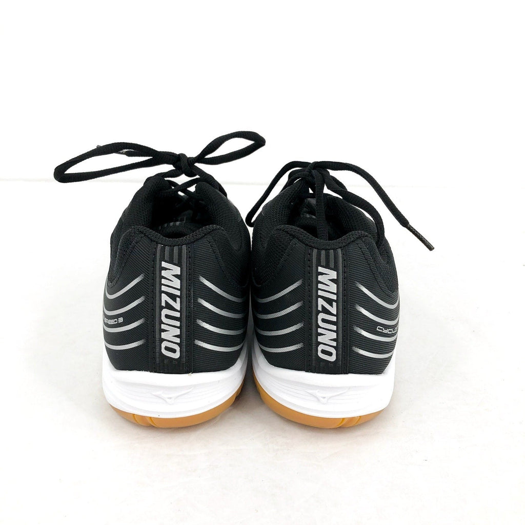 MIZUNO Womens Cyclone Speed 3 Volleyball Shoes Size 6.5 Black Silver NWOB
