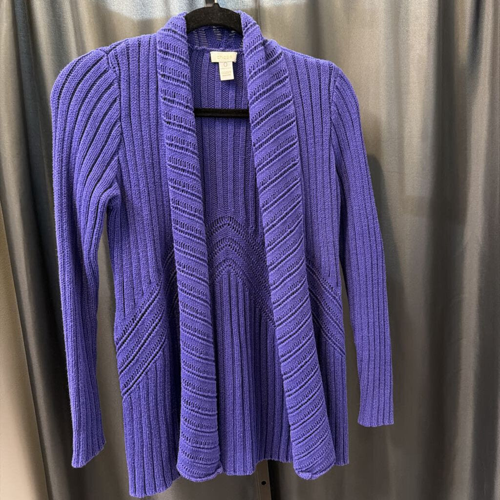 Chicos Open Knit Cardi SWEATERS 0