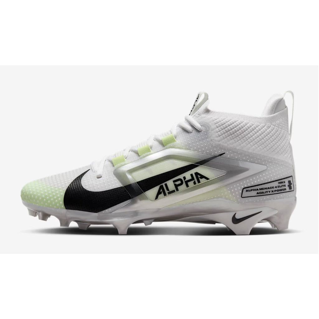 Nike Mens Alpha Menace 4 Elite Football Cleats Size 11 White Yellow FD7036 NWOB