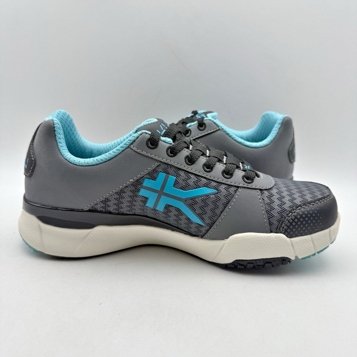 Kuru Womens Quantum Walking Sneakers Size 11.5 WIDE White Blue Athletic NWOB
