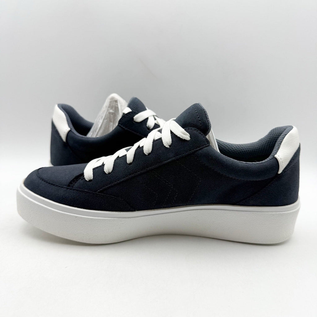 Dr. Scholls Womens Madison Low Top Sneakers Size 9.5 Navy Blue Vegan Leather NIB