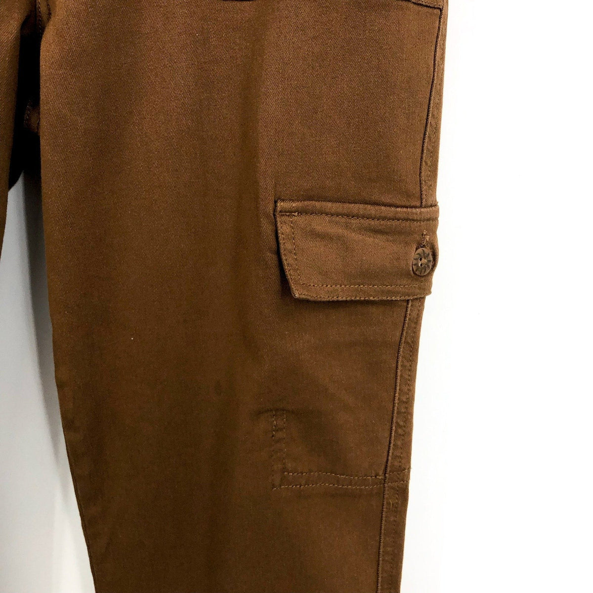 KUT FROM THE KLOTH Cargo Pants Size 12 Brown Autumn Ankle Straight Leg NWT