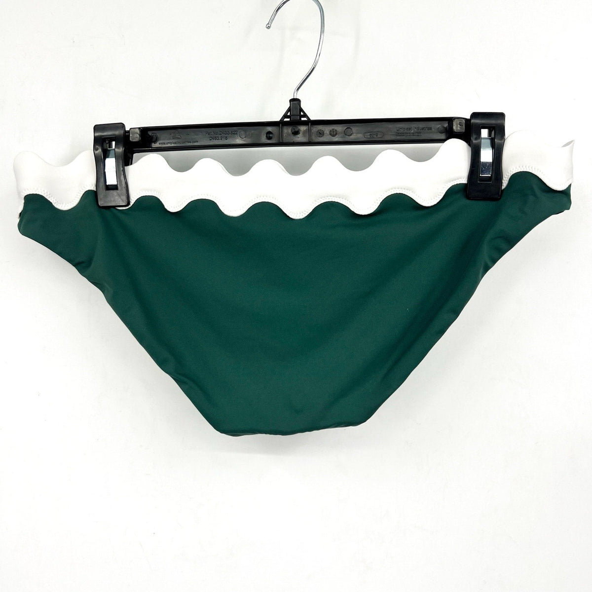 SEAFOLLY Women's Gia Ric Rac Hipster Bikini Bottom Size 4 Green White NWT