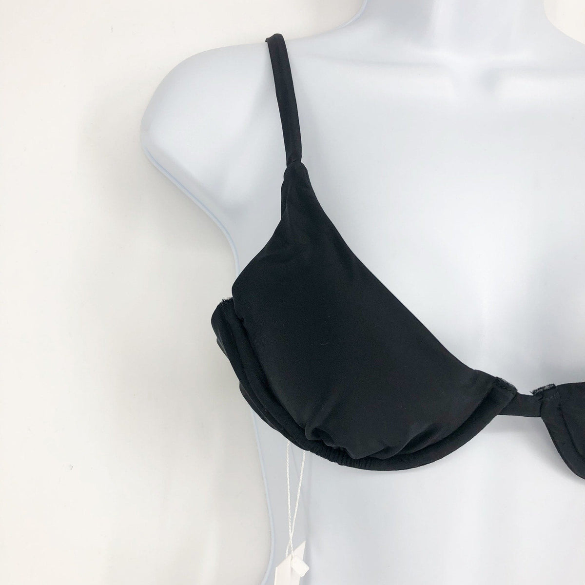 ANDIE SWIM Women's The Sicily Bikini Top Small Black Underwired Swim NWT