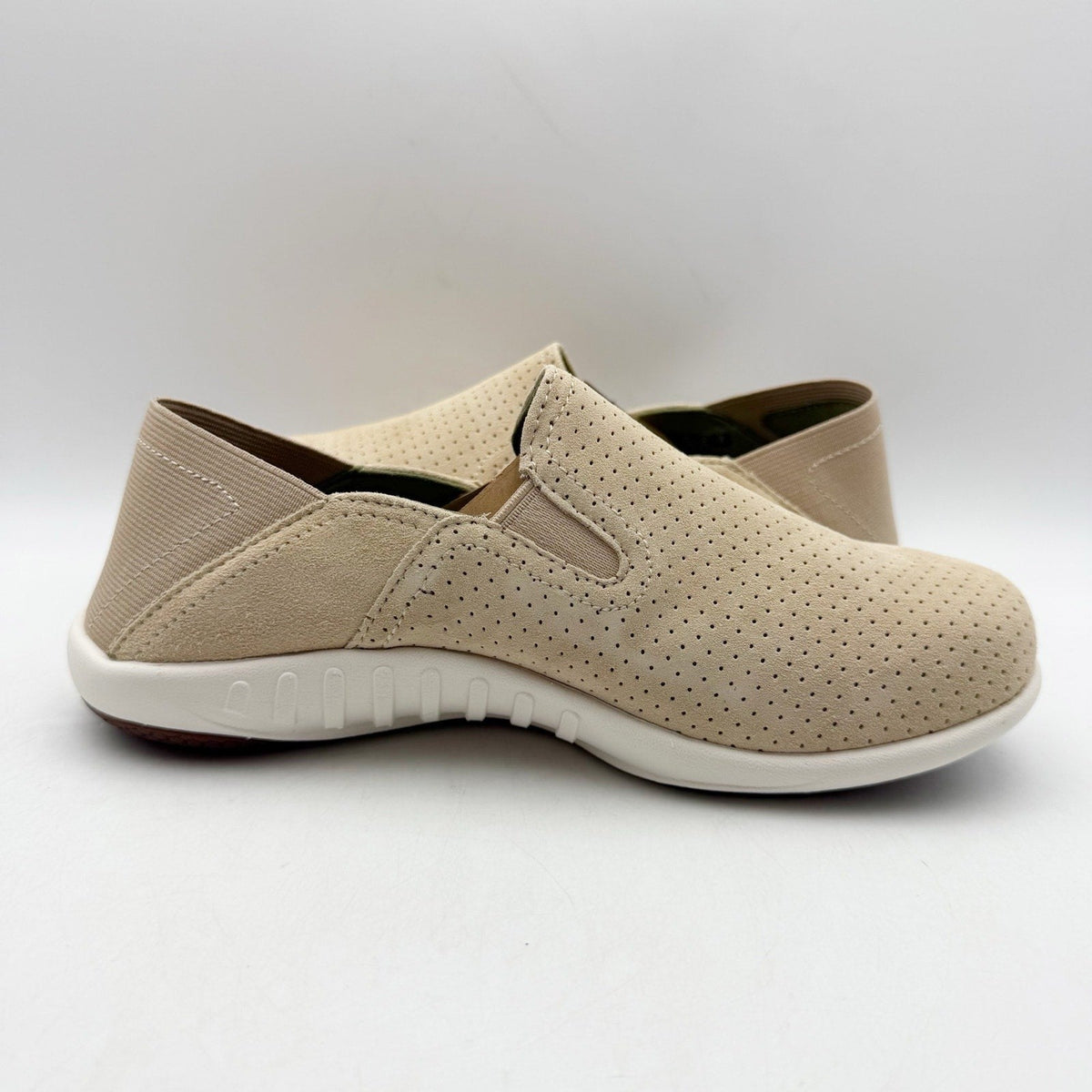 Spenco Waco Womens Siesta Convertible Shoes Size 6 Wide Tan Suede Casual NIB