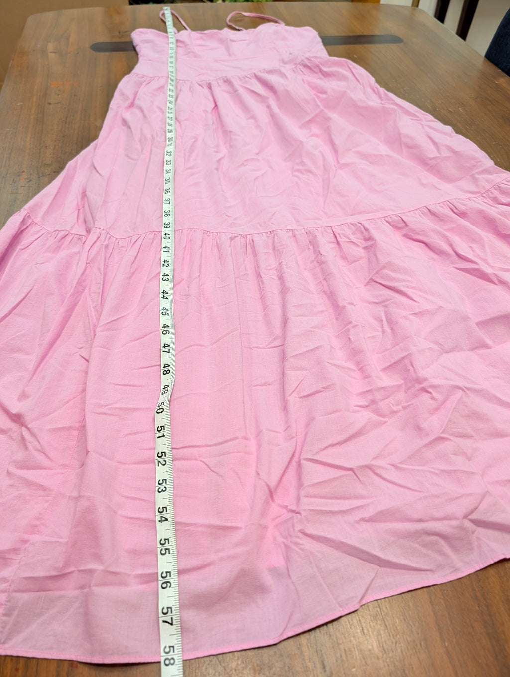 Playa Lucila Cotton Tiered Maxi Dress — L