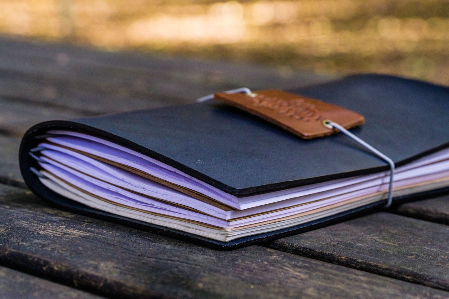 Traveler's Notebook Leather Cover - Navy Blue