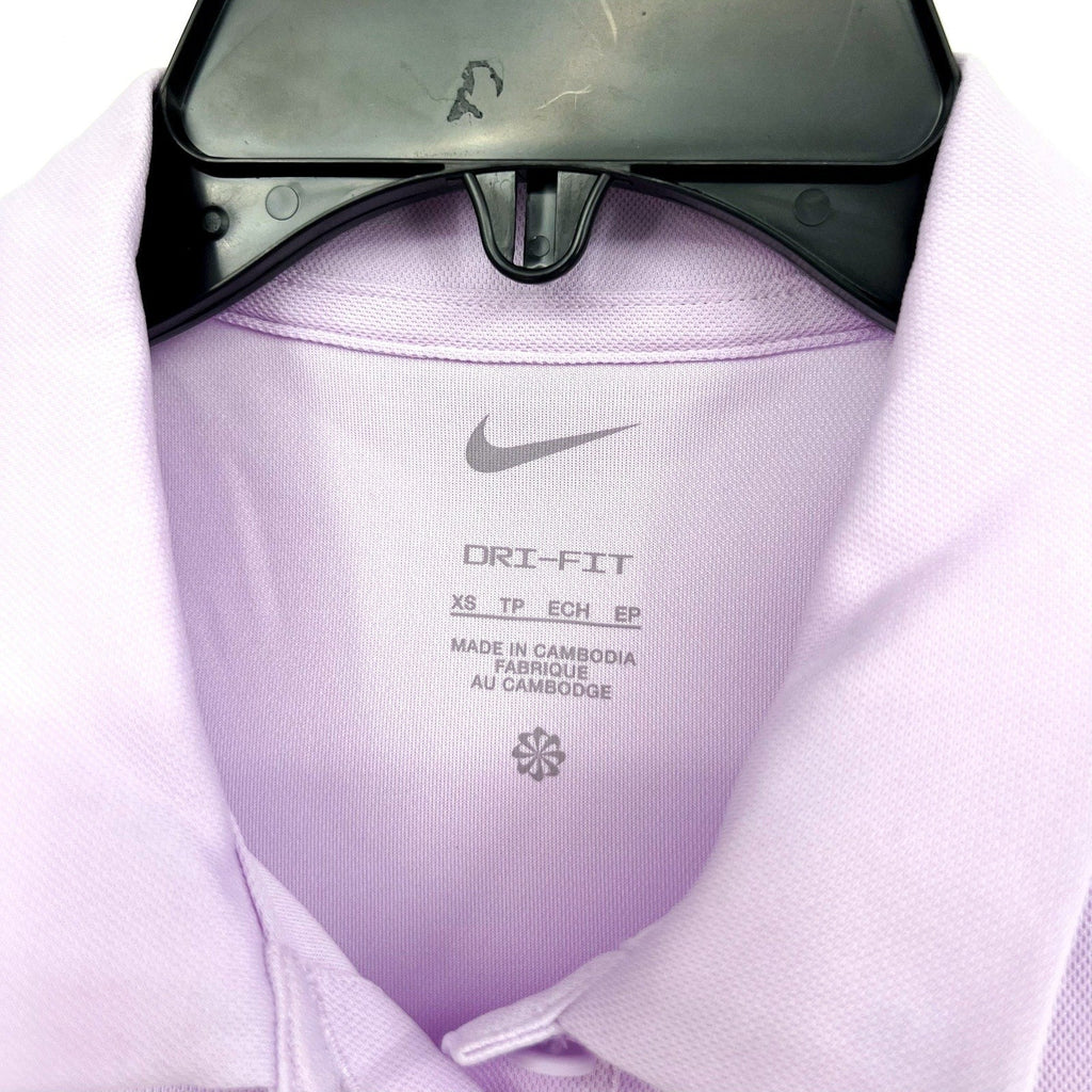 NIKE Women's Dri-Fit Victory Sleeveless Golf Polo Shirt XS Lilac Purple NWT