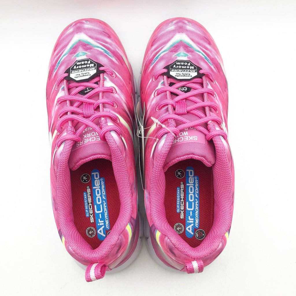 Skechers Women's Sure Track Work Shoes Size 7.5 Hot Pink Comp Toe SR NIB