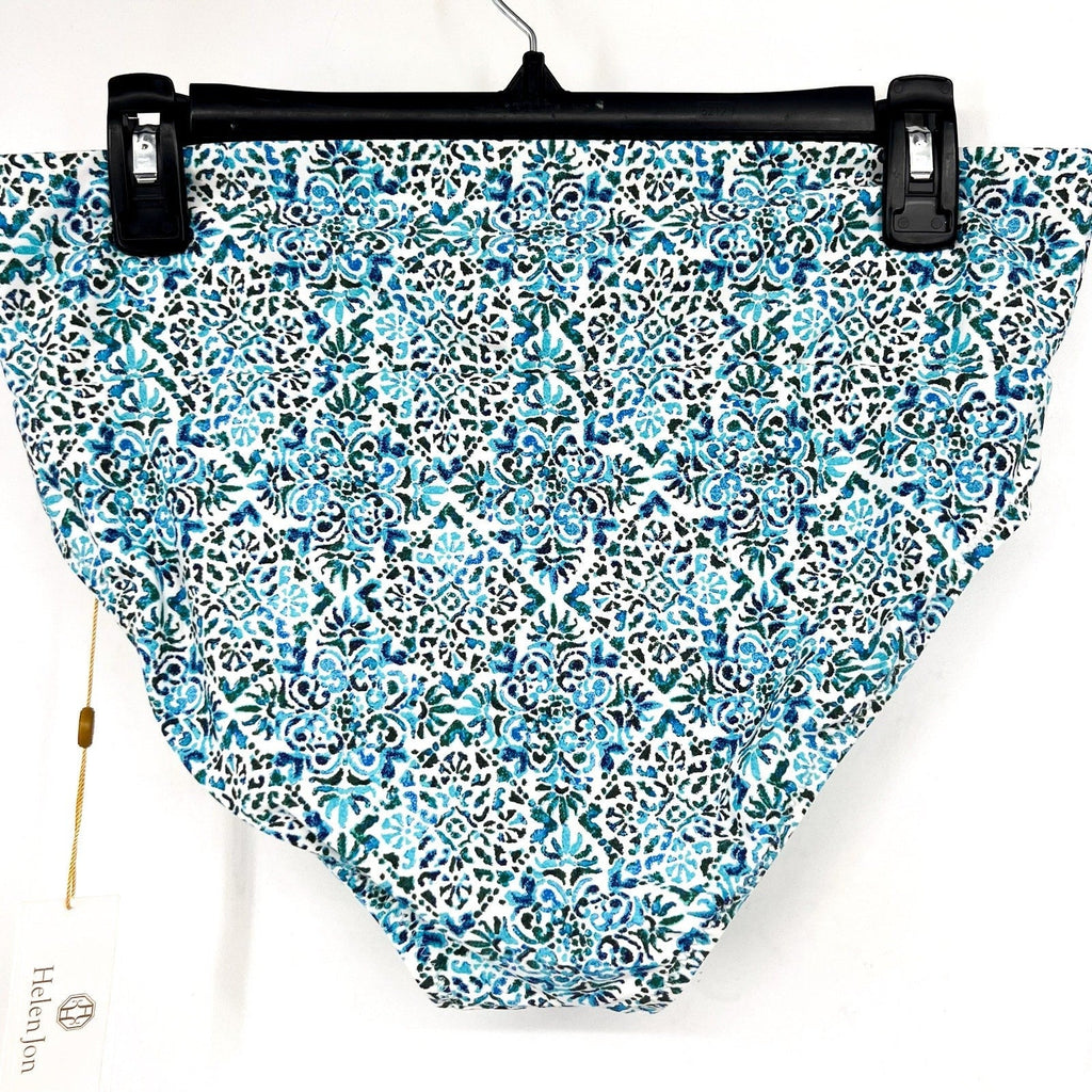 HELEN JON Women's Convertible Hipster Bikini Bottom Small Blue Montrose NWT