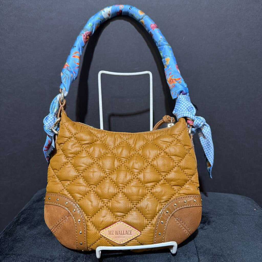 MZ Wallace Nylon Quilted w/Scarf HANDBAGS Small