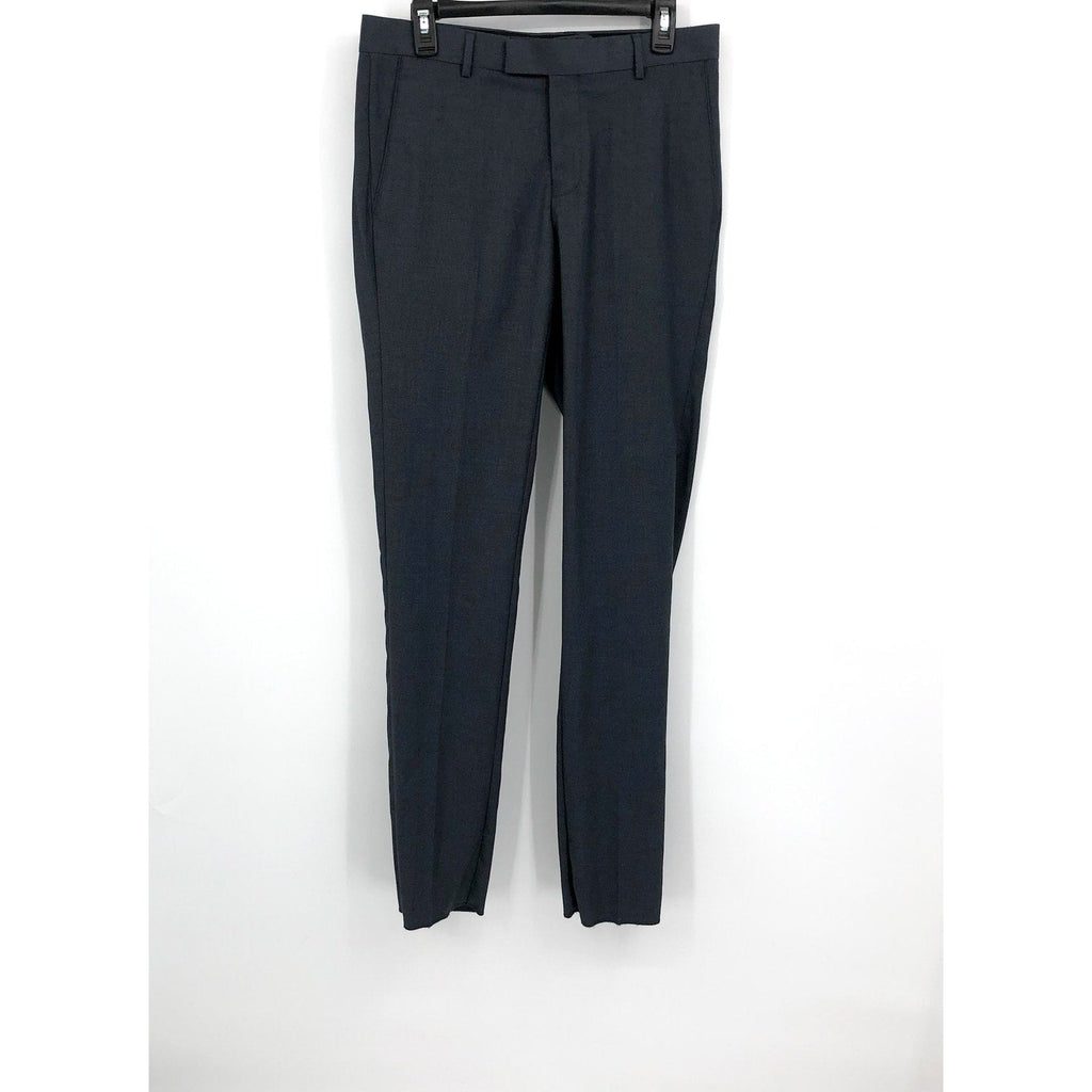 SOUL OF LONDON Men's Slim Fit Dress Pants Size 31R Gray Flat Front NWOT