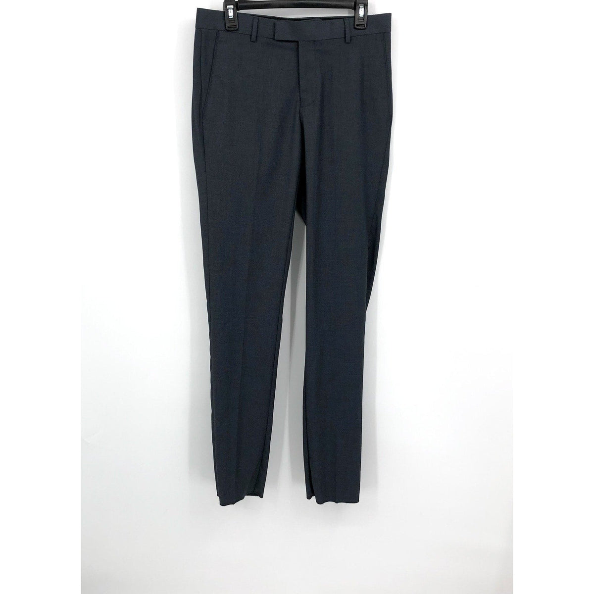 SOUL OF LONDON Men's Slim Fit Dress Pants Size 31R Gray Flat Front NWOT