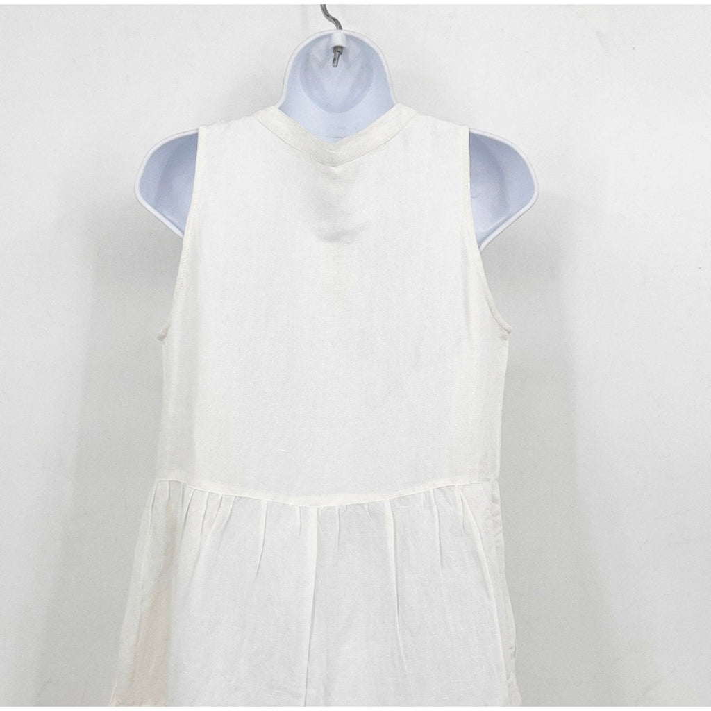 TOMMY BAHAMA Women's St Lucia Sleeveless Tier Dress Small White Cover Up NWT