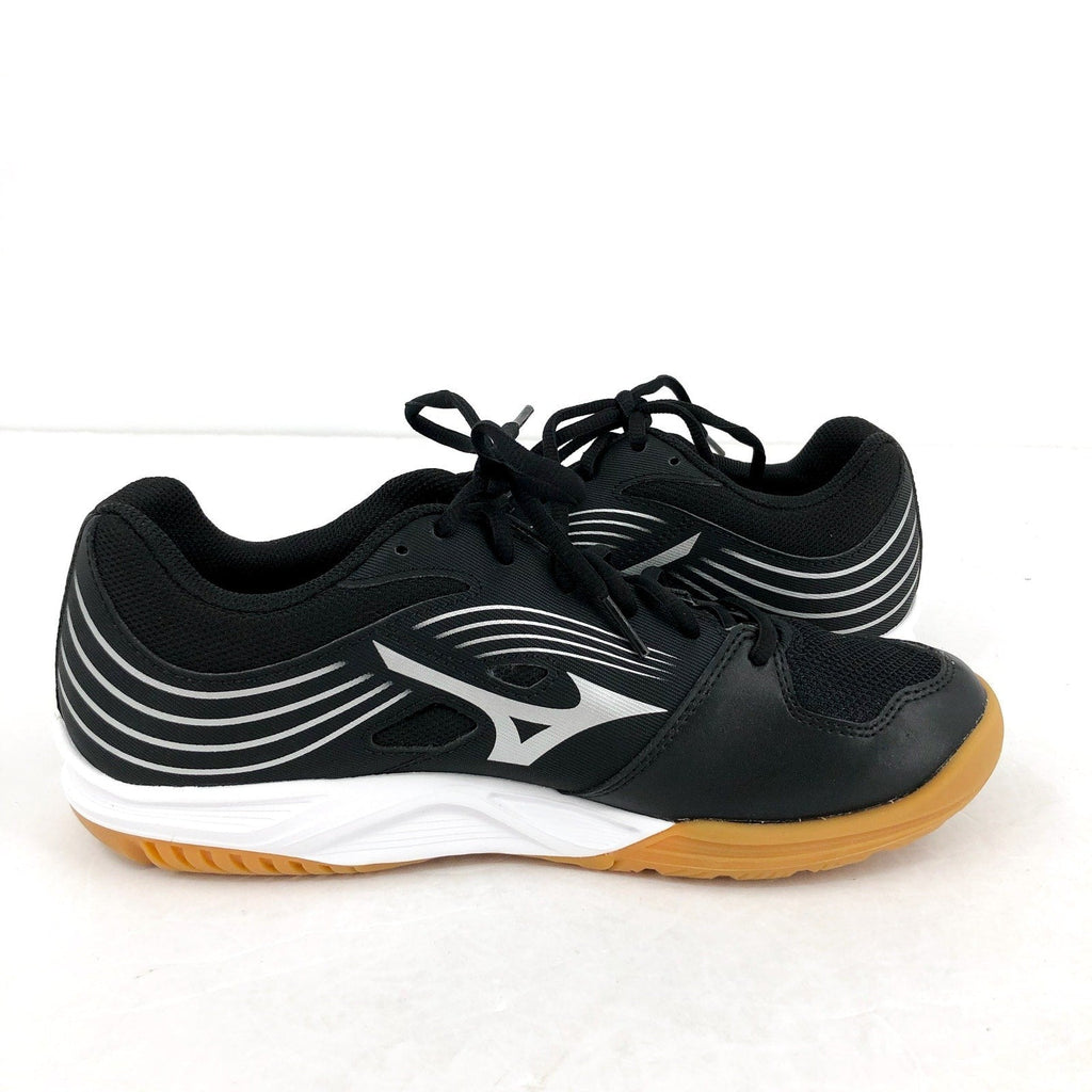 MIZUNO Womens Cyclone Speed 3 Volleyball Shoe Size 9.5 Black Silver Lace Up NWOB