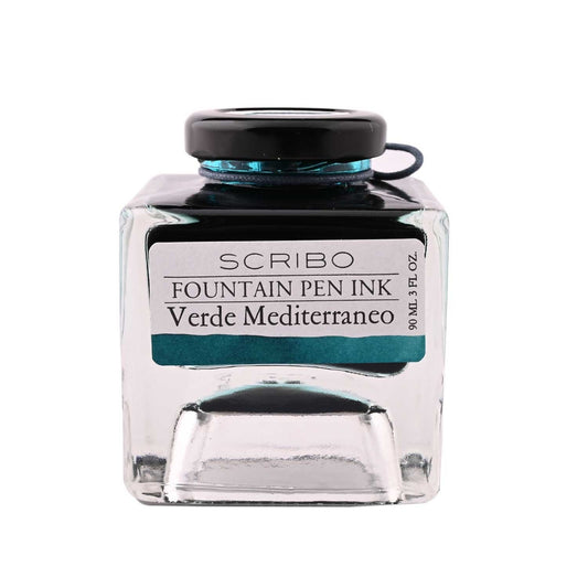 Scribo Verde Mediterraneo Ink Bottle- Turquoise - 90ml