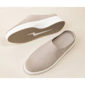 Wolf & Shepherd Cruise Mule Slip On Shoe MENS 7.5 WOMENS 9 Warm Gray Leather NIB